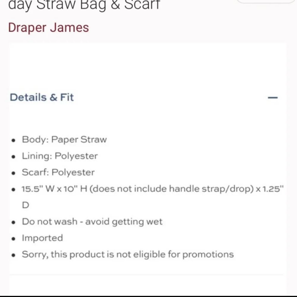 NEW IN PACKAGE DRAPER JAMES Straw Bag with Floral Scarf - Picture 9 of 9